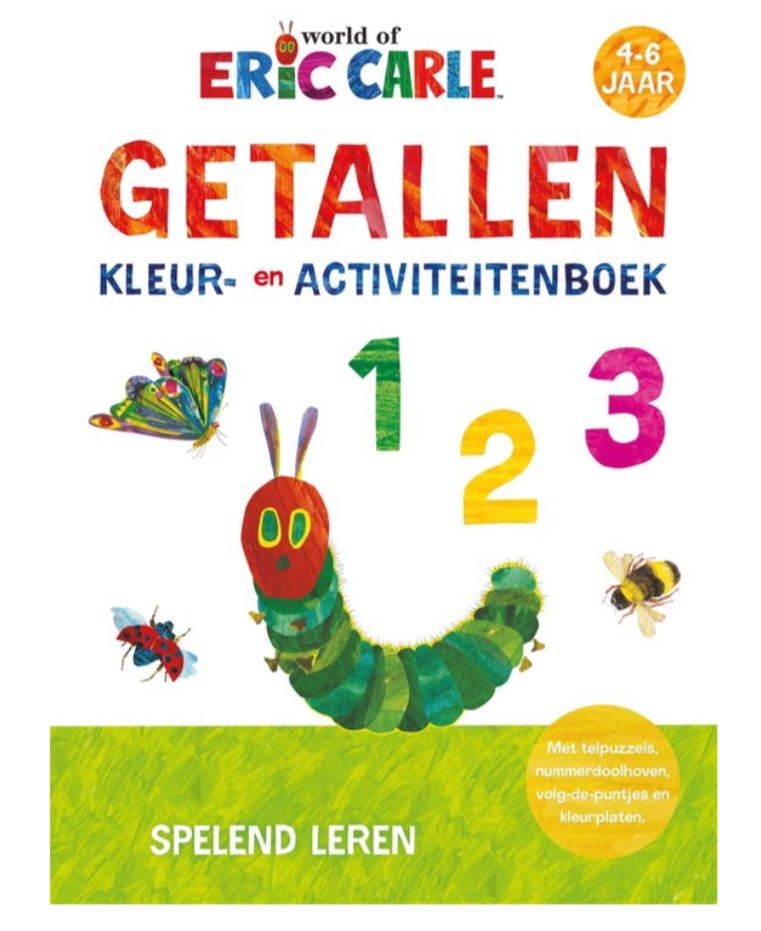 Rupsje Nooitgenoeg getallen kleur en activiteitenboek