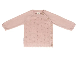 Babytruitje pointelle oud roze