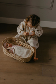 Dekentje, Naturel embroidery