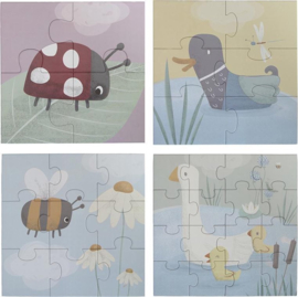 Puzzel 4 in 1 Little Gans