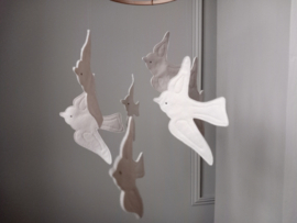 Vogeltjes mobile licht zand