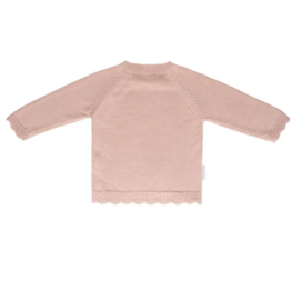 Babytruitje pointelle oud roze