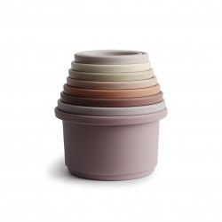 Mushie stapeltoren Pastel