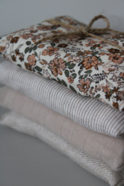 4 Sensorische pittenzakjes thema Vintage bloementjes naturel