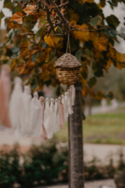 Linnen slingers oud roze