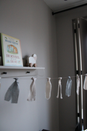 Linnen slingers oud blauw