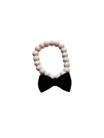 Houten kralen armbandje, zwart