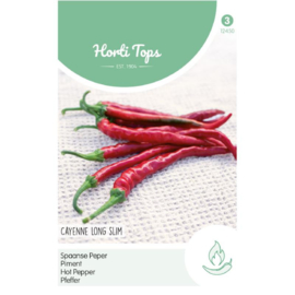 Peper Cayenne long slim, Spaanse lange rode peper