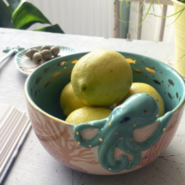 House of Disaster -  Schaal Octopus/ Inktvis - Coral Octopus Bowl