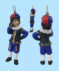 Polystone - Roetveeg Piet met mobiele telefoon hanger - 9 cm