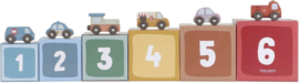 Little Dutch - Stapelblokken met auto's FSC