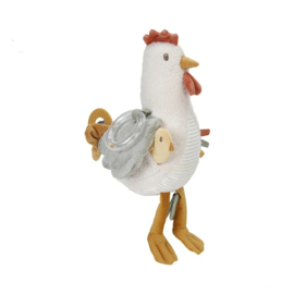 Little Dutch - Little Farm - Activiteitenknuffel Kip - 25 cm