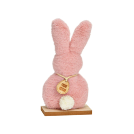 Wurm - Pasen - Decoratie Haas - Pluche - Roze - S