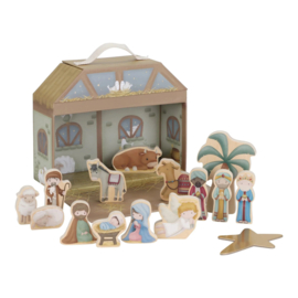 Little Dutch - Kerst - Speelkoffer Kerststal FSC