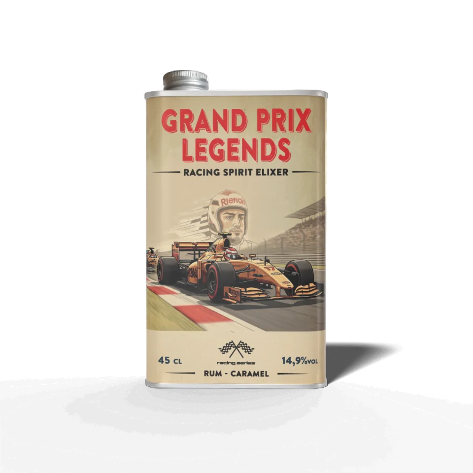 Chocansweets - Grand Prix Legends - Likeur - Race auto oranje nr 17