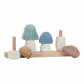 Little Dutch - Forest Friends - Stapelaar Paddenstoelen FSC - Met of zonder naam