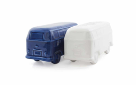 Peper en zoutstel T1 bus blauw/wit