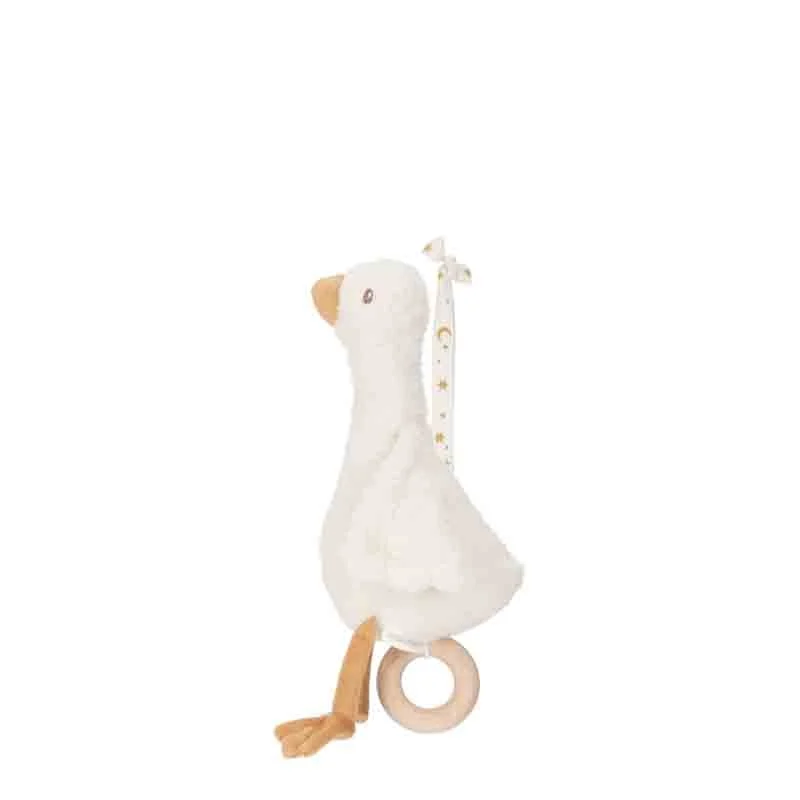 Little Dutch - Newborn Naturals - Little Goose - Muziekdoosje Gans