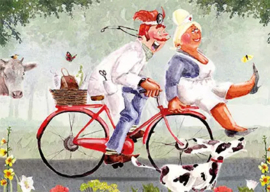 Ingrid Berendsen - EG 2-4870 - Op de fiets