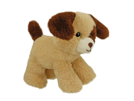 BB Klostermann - Cuties - Tas met knuffeltje - Handtas met hond ( bruin) - Pluche Kindertas (2-delig)