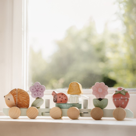 Little Dutch - Fairy Garden - Blokkentrein Egel - Met of zonder naam