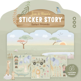 Little Dutch - Safari Friends - Stickerboek - Jim en Rosa