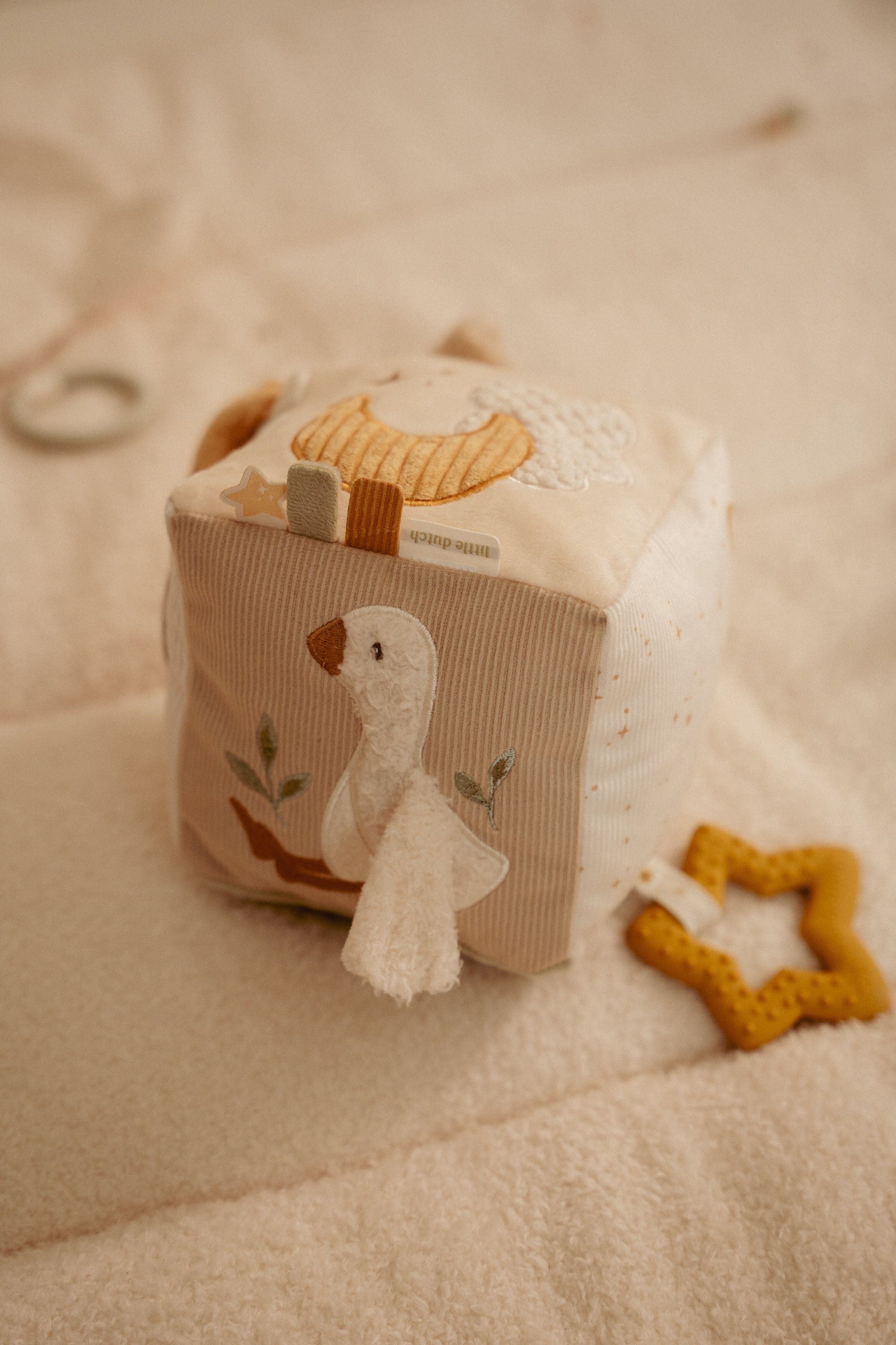 Little Dutch - Newborn Naturals - Little Goose - Activiteitsenkubus