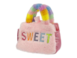 BB Klostermann - Cuties - Tas met knuffeltje - Handtas met kat (wit) - Pluche kindertas (2-delig)