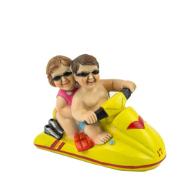 Man en vrouw op een jetski