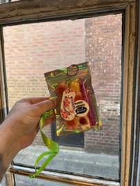 Avondvierdaagse Traktatie - Traktatie Snoepzakje – Bloemensnoep, Bellenblaas & Teenslipper Sleutelhanger