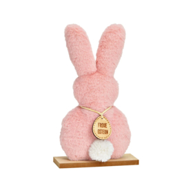 Wurm - Pasen - Decoratie Haas - Pluche - Roze - M