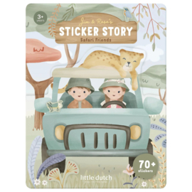 Little Dutch - Safari Friends - Stickerset - Jim en Rosa