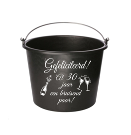 Al .. jaar een bruisend paar - trouwdag - cadeau emmer