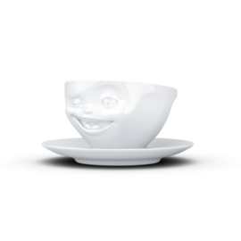 Fifty Eight Products - Tassen servies - Knipoog - Winking - Kop en schotel - 200 ml