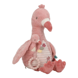 Little Dutch - Safari Friends - Activiteitenknuffel Flamingo