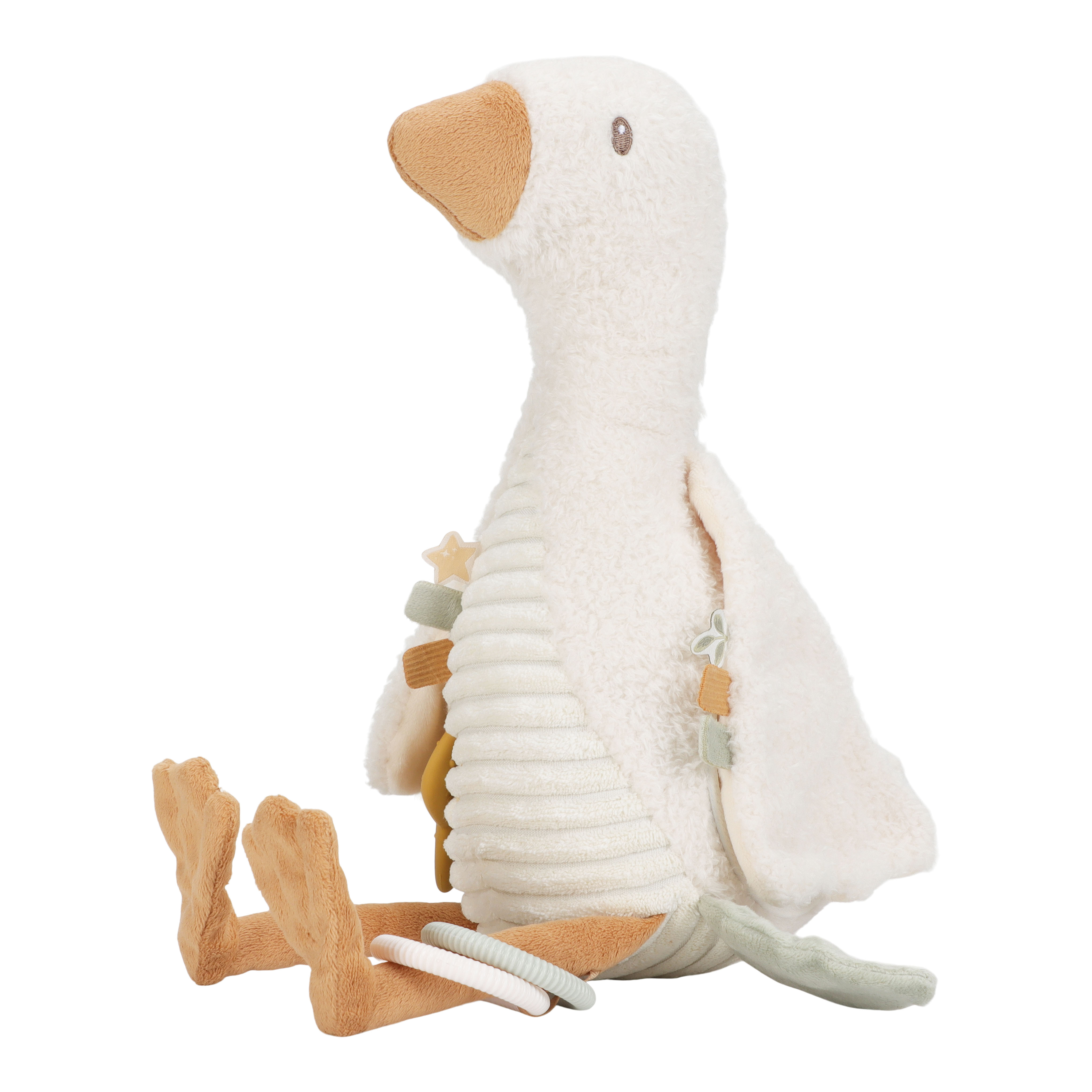 Little Dutch - Newborn Naturals - Little Goose - Activiteitenknuffel Gans