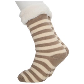 Sodutch - Huissokken - Beige Gestreept