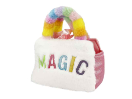 BB Klostermann - Cuties - Tas met knuffeltje - Handtas met Eenhoorn blauw – Pluche Kindertas (2-delig)