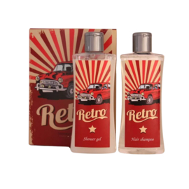 Chocansweets - Retro Giftset BOOK – Shampoo & Shower Gel (2x 250 ml, Whiskey Aroma)