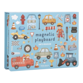 Little Dutch - Magnetisch Speelbord - Jim's Voertuigen FSC