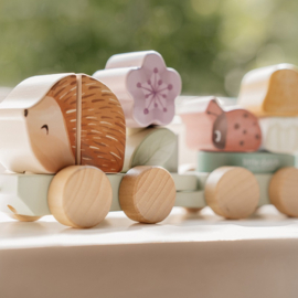 Little Dutch - Fairy Garden - Blokkentrein Egel - Met of zonder naam
