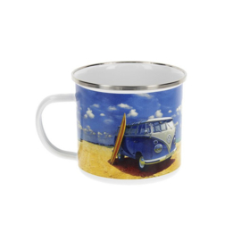 Brisa - Volkswagen VW T1 Bus - Emaille Mok - Beachlife/Veelkleurig