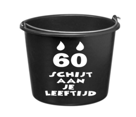 60 Schijt aan je leeftijd - cadeau emmer