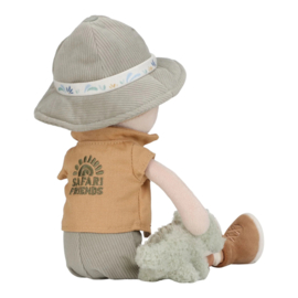 Little Dutch - Safari Friends - Knuffelpop Ranger Jim - 35 cm
