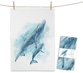 Maluu - Theedoek - Whale Wonders - Walvissen