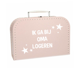 Ik ga bij oma logeren - roze - kinderkoffertje