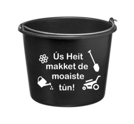 Ús Heit makket de moaiste tún! - cadeau emmer