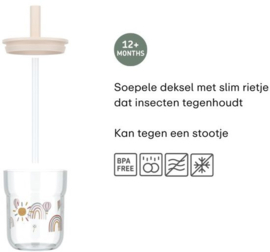 Mepal x Little Dutch - Little Farm - Kinderglas Mio met rietje - 250ml
