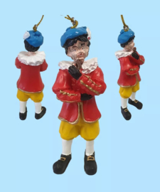 Polystone - Roetveeg Piet eet chocolade letter hanger - 10 cm