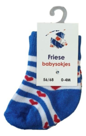 Friese vlag babysokjes - 56/68 of 74/86